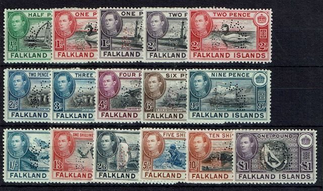 Image of Falkland Islands SG 146S/63S LMM British Commonwealth Stamp